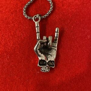 YOU ROCK Skull necklace.